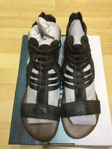 NUEVO Roan Bed Stu ABEJA BOSCO Cuero Gladiador Jaula Sandalias Zapatos Reino Unido 9 Grises - Imagen 1 de 5