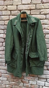 OD Royal Swedish air force smoke PARKA from 1970s Sweden AF BDU - size C52- - Picture 1 of 6