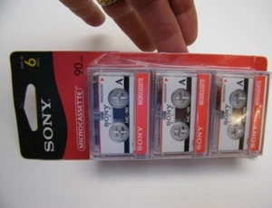 NEU VERSIEGELT 6 SONY MIKROKASSETTE MIKROKASSETTE 90 MIN MC90 MC 90 AUFNAHME - Bild 1 von 2