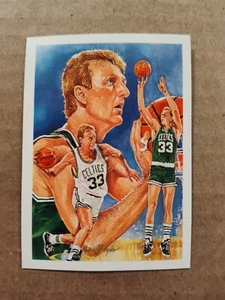 LARRY BIRD Boston CELTICS 1990-91 NBA HOOPS Team Checklist Basketball Card #356 - Picture 1 of 2