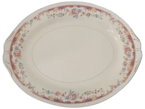 Homer Laughlin Platter Eggshell Georgian Red 13.5" Length Vintage USA C42 N5 - Picture 1 of 19