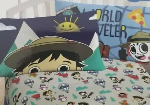 Ryan's World Twin Sheet set 3 pezzi tour mondiale - Foto 1 di 2