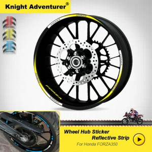 Calcomanía adhesiva #3 para rueda de llanta media/completa para motocicleta Honda Forza 125 12 un./16 un. - Imagen 1 de 11