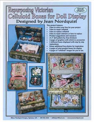 Jean Nordquist's How To Repurpose Victorian Celluloid Boxes For Doll Display • 39$