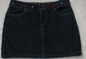 Tommy Jeans Junior's Size 7 Dark Blue Denim Jean Skirt - Picture 1 of 4