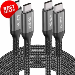 USB-C Cable for iPhone 15 , Samsung S23, Pixel 6 Pro, OnePlus 9 Pro, and More - Picture 1 of 12