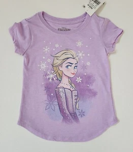 DISNEY FROZEN ELSA MÄDCHEN T-SHIRT LILA - Bild 1 von 4