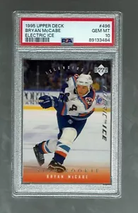 1995-96 . Upper Deck. Electric Ice. Bryan McCabe #496 PSA 10 Pop 1 - Picture 1 of 2