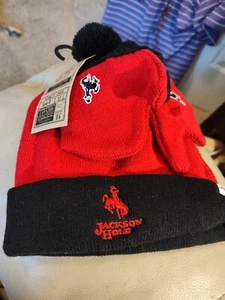 '47 Marke Jackson Hole Kleinkind Größe Winter Mütze Handschuhe Set Rot Strickmütze Neu - Bild 1 von 8