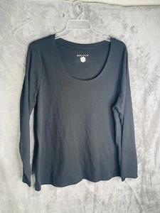 Ava & Viv Women's Plus Size Slim Fit Long Sleeve Scoop Neck Ribbed Top size 3X - Picture 1 of 6