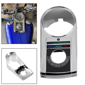 Chrome Speedometer Speedo Dash Panel Cover Housing Kit For Harley Electra Glide - Picture 1 of 16