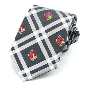 Louisville Cardinals Men's Necktie University College Rhodes Black Neck Tie - Picture 1 of 3