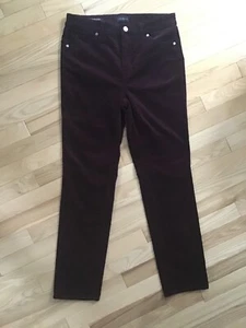 Talbots Stretch Cord gerades Bein Damen Hose Rich Burgundy 4p aktuelles Jahr - Bild 1 von 9