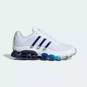 Adidas Originals Megaride In Bianco E Blu Tutte Le Taglie Stock Limitato - Foto 1 di 8