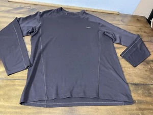 Patagonia Brown Long Sleeve CAPILENE 3 Polartec Midweight Layer Shirt Sz M - Picture 1 of 6