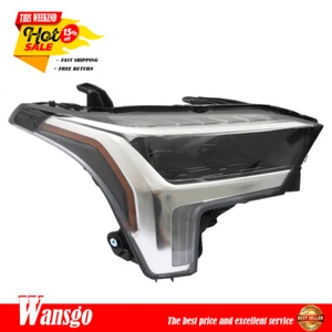 For 2022-2023 Toyota Tundra Headlight Right/Passenger Side LED Black Clear Lens - Picture 1 of 12