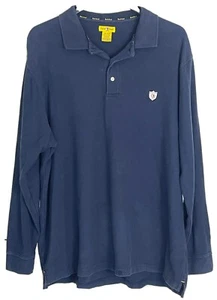 Vtg Duck Head Men’s Long Sleeve Polo Shirt Blue XL - Picture 1 of 6