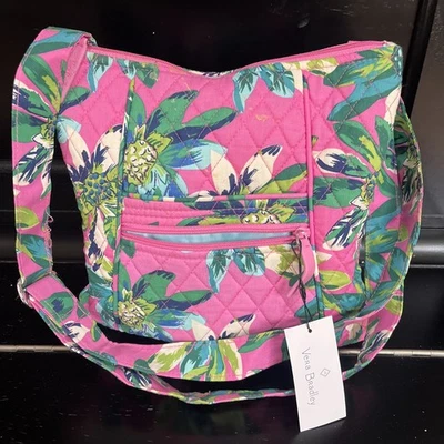 Bandolera Vera Bradley Hipster ~ Rosa Tropical Paradise, Nueva con Etiquetas Foto 1 de 4