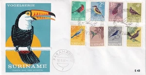 SA23h Suriname 1966 Birds FDC - Picture 1 of 1