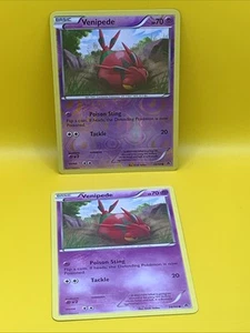 VENIPEDE    ( 38/98 ) 1 Regular and 1 Holo  2011 Pokémon Cards - Picture 1 of 15
