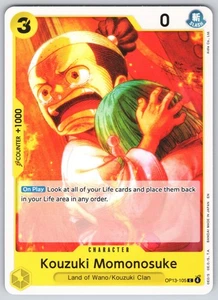 OP-13 Kouzuki Momonosuke C Carrying On His Will   Normal OP13-105  NM - Picture 1 of 2