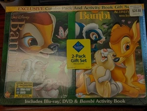 Bambi Blu Ray, DVD, & Activity Book Combo Pack New in Package - Picture 1 of 1