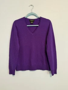 Lord Taylor Women’s 100% Cashmere Purple Sweater Pullover Size S - Picture 1 of 5
