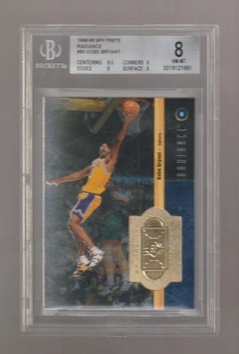 1998-99 SPX Finite Kobe Bryant Radiance *BGS 8* NM-MT SN 0189/5000 LA Lakers BH - Image 1 of 2