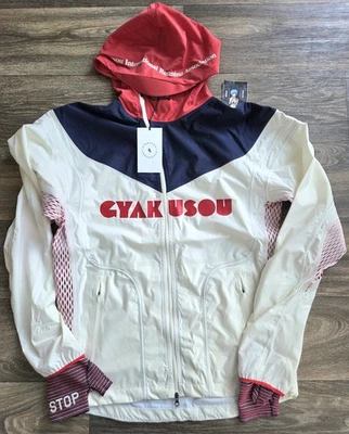 全新无标签 Nike x Gyakusou Gira 3 层跑步风衣夹克 大号 CU0103-133 — 第 1/4 张图片