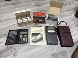 Vintage HP-82240A tragbarer Thermodrucker (funktioniert) & HP 19B Taschenrechner (Teile) - Bild 1 von 9