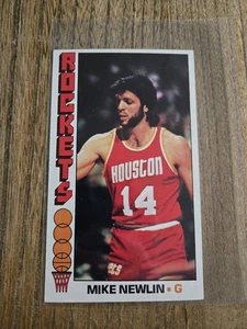 1976-77 TOPPS BASKETBALL JUMBO CARD MIKE NEWLIN #139 NM-MT ROCKETS BIN - Picture 1 of 2