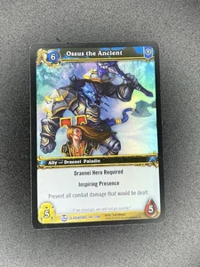 Ossus the Ancient 114/208 *Foil* WoW TCG Blood of Gladiators MP - Picture 1 of 2