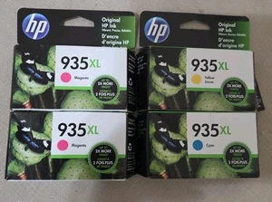 Cartuchos de tinta originales HP 935XL - magenta, cian, amarillo nuevos/sellados exp.  2023 - Imagen 1 de 2