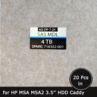 20 Stck. C8R26A 718302 MSA 4TB SAS 3,5" HDD Caddy Tray Etikett Aufkleber für HPE