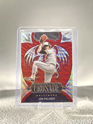 2023 Panini Chronicles - Crusade Red Wave Prizm #24 Jim Palmer /199 - Image 1 of 2