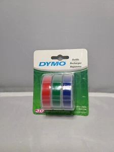 Dymo 1741671 Red Green and Blue Caption Maker Tape Refill 3/8 W in. x 9.8 L ft. - Picture 1 of 3