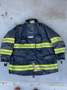 Firefighter Globe GXCEL Turnout Bunker Coat 49 X 36 BLACK Gear 2013 - Picture 1 of 15