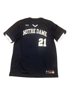 Under Armour Notre Dame Irish V-Neck Baseball Trikot Herren L Navy UBJ112M - Bild 1 von 4