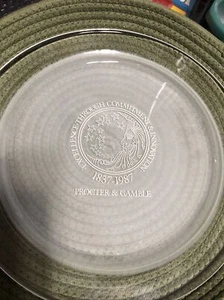 Procter & Gamble 150th Anniversary Lead Crystal Sesquicentennial Plate No Box - Picture 1 of 1
