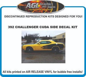 Se adapta a Dodge Challenger 392 Side Cuda Stripe Graphic 2011 2012 2013 2014 - Imagen 1 de 5