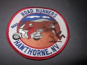Vintage ROAD RUNNERS Motorcyle group club touring riders HAWTHORNE NEVADA PATCH - Picture 1 of 3