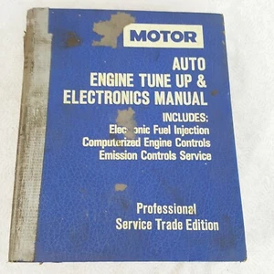 Motor Auto Engine Tune Up Electronic Repair Manual Serv Prof Trade 1985-1989 - Picture 1 of 11