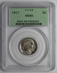 1917 Buffalo Nickel PCGS MS65 Old Green Holder - Picture 1 of 5