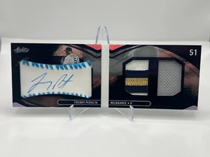 2022 PANINI BASEBALL ASSOLUTO FREDDY PERALTA 04/20 BASEBALL MATERIALE LIBRETTO SIG - Foto 1 di 2