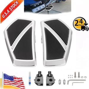Pair Chrome Front Rider Floorboards Footboards For Kawasaki Vulcan S EN650 15-23 - Picture 1 of 10