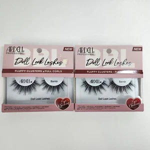 Juego de 2 Ardell Profesional Muñeca Look Pestañas Racimos Esponjosos Rizos Completos Bambi - Imagen 1 de 6