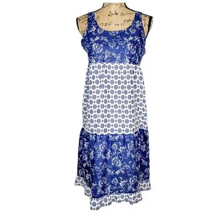 Vestido para mujer SAY BURY de algodón con estampado floral mixto talla pequeña azul - Imagen 1 de 12