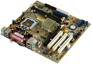Asus P5SD1-FM2/S Socket 775 2x DDR PCIe 3x PCI SATA IDE ATA LPT - Picture 1 of 2