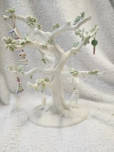 Lenox Christmas Tree With 6 Happy Birthday Ornaments Mint Condition - Picture 1 of 24
