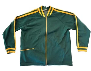 Vintage Retro Target 70s 80s Track Jacket Size 105cm M Green Gold Socceroos Made - Picture 1 of 8